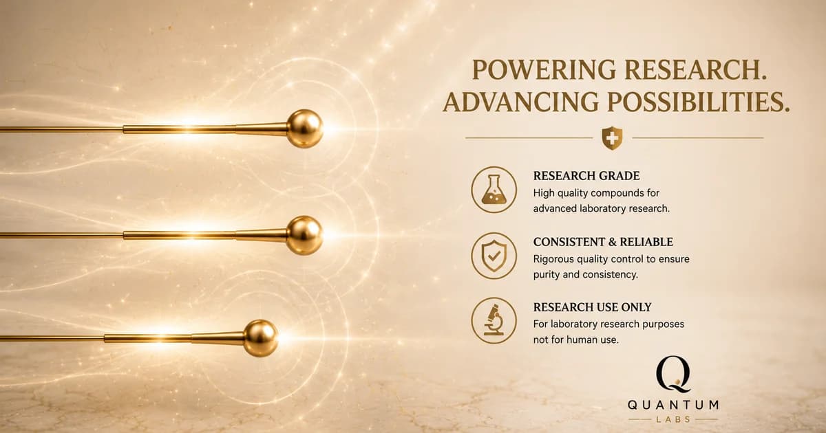 Three staggered hairline gold horizontal rules on a paper-white background, restrained editorial illustration evoking parallel pathways | Quantum Labs Australia