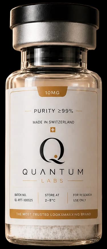 Quantum Labs research vial: 10mg lyophilised peptide
